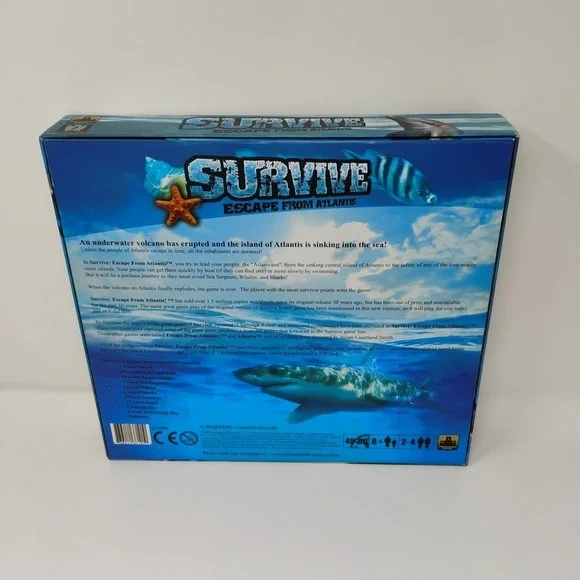 Survive Escape From Atlantis 2010 Anniversary with Dolphins Dive Dice Expansion - Picture 5 of 9